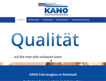 Tablet Screenshot of kano-fahrzeugbau.de